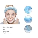 Spa Headbands for Washing Face Makeup Skin Care Headband Women Bubble Facial Beauty Headbands Puffy Shower Towel Band Hair Headband - Image 4