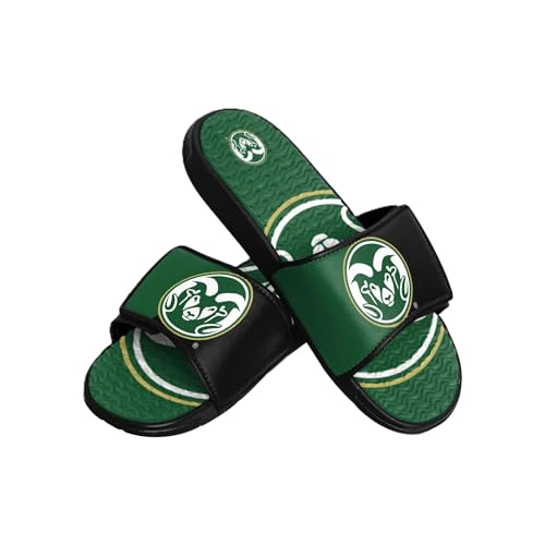 FOCO Michigan Wolverines NCAA Mens Colorblock Big Logo Gel Slides - S by FOCO - Used condition - US$12.10