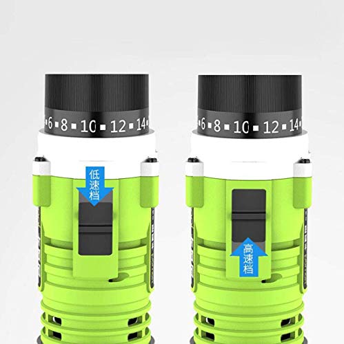 Samnuerly Strong Motivation Akku-Bohrschrauber, LED-Licht-Drehmoment-Kombibohrer-Set, elektrischer Bohrschrauber, Schlagschrauber mit hohem Drehmoment, Schnellladegerät, Schwarz – Bild 3