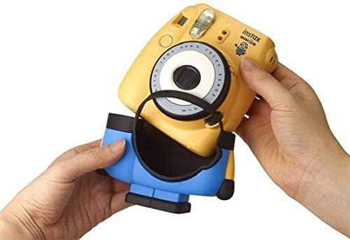 Fujifilm Instax Mini Minions Fotocamera Istantanea Per Foto Formato 62x46 Mm Giallo Con Custodia Blu Amazon It Elettronica