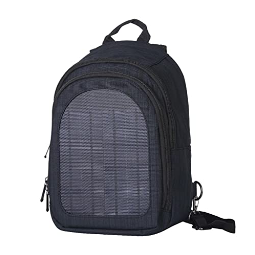 Almencla com Painel Carregador Solar Mochila Mochila 2L Porta de Carregamento USB para Laptop - Azul