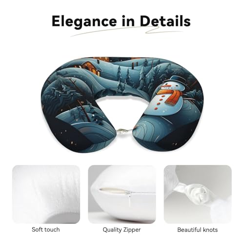 Almohada de espuma viscoelástica para cuello viaje miniatura 2