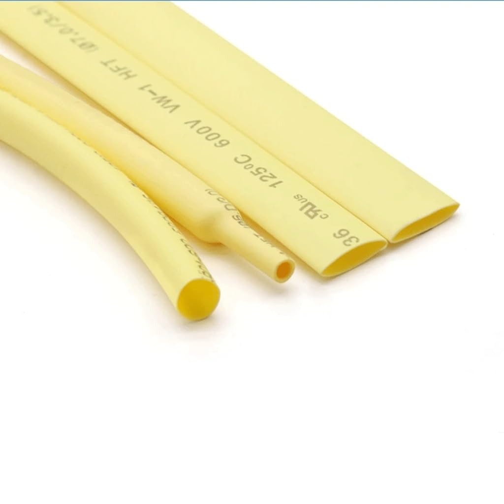 2:1 Schrumpfschlauch, Gelb, for Kabelreparatur, DIY-Kabelschutz, Schlauch, Wickelzubehör(35mm,10 Meters)