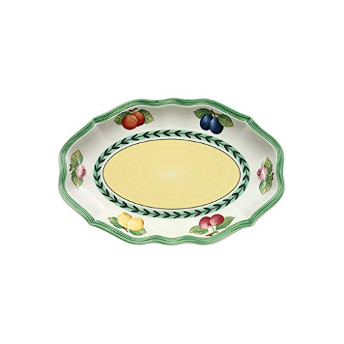 Villeroy & Boch Giardino Francese French Garden Fleurence Siofdish, Porcellana Di Alta Qualità, Bianco/Multicolore, 24 Cm