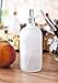 JUVITUS 8 oz Frosted Clear Glass Boston Round Bottle with Matte Silver Metal Aluminum Fine Mist Spray (2 Pack) Refillable Empty Storage Containers