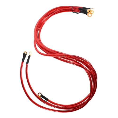 OUNONA 5pcs Stereo Audio Cables for Car Speakers Durable Replacement Subwoofer Cables Easy Setup Compatible with Various Audio Devices and Grounding Wire