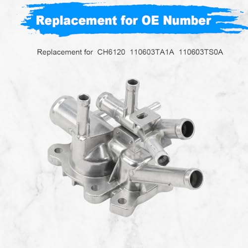 Image of 110603TA1A Thermostat Housing Compatible with Nissan Rogue 2015-2017 2.5L | Replacement for CH6120, 110603TA1A, 110603TS0A