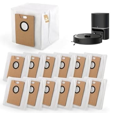 RongZy 12 Pezzi RVA202 Sacchetti Per La Polvere Per Tapo RV30 Max Plus/Tapo RV20 Max Plus Sacchetti Per La Polvere Di Ricambio Aspirapolvere Accessori