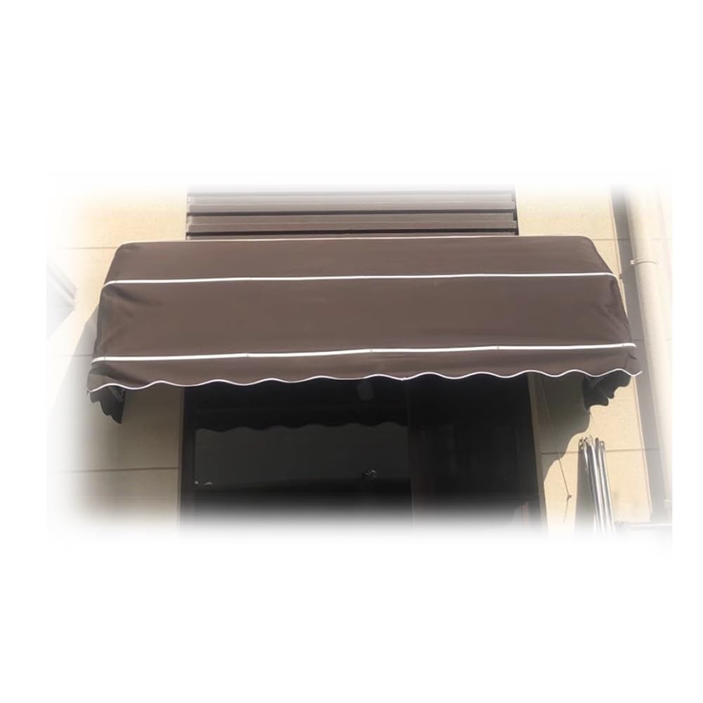 Auvent rétractable incurvé pour fenêtre de jardin et terrasse ombragée