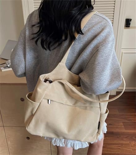 Bolso Hobo de Lona Casual para Mujer miniatura 2