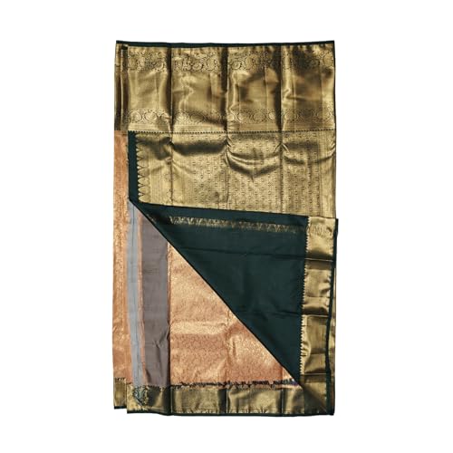 Generic green kanchipuram silk saree – image 3