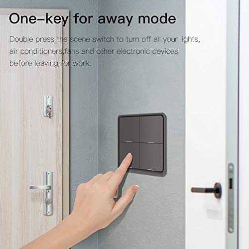 Tuya ZigBee Smart Lichtknop - Draadloze Dimmer - Slimme Verlichting - Magnetische Wandmontage - (XiDomoticZ