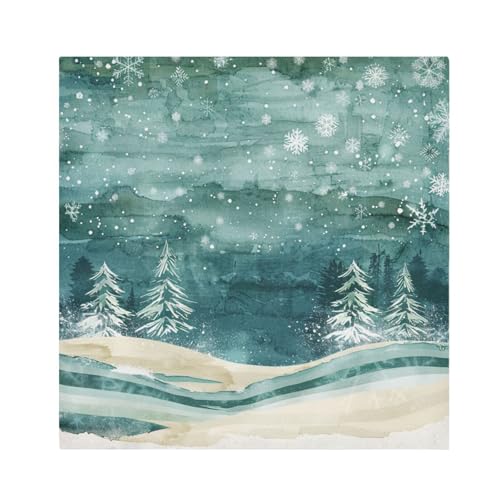 Servilletas de Tela Invierno Multicolor Pack 6 20x20 in miniatura 1