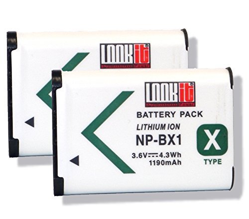 2x LOOkit Accumulatore BX1- 1190mAh per Sony DSC