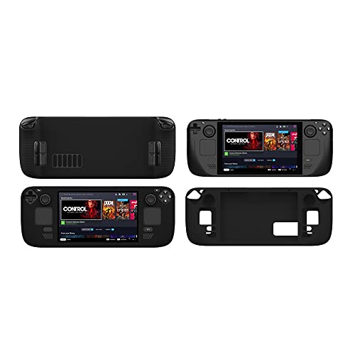 Image of New World Silicone Cover for Steam Deck, Silicone Cover for Steam Deck, Protective Cover Case Compatible with Valve Steam Deck, Non-Slip and Anti-Scratch Design