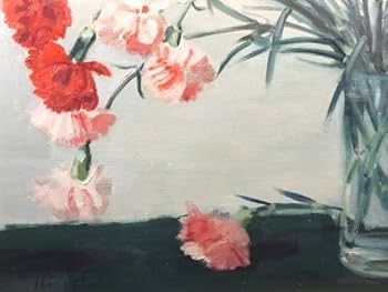 Amazon.co.jp: 真作/木下孝則/「薔薇/カーネーション」/油彩/12