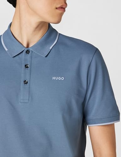 Polo Hugo para Hombre con Cuello y Ribetes en Contraste miniatura 3