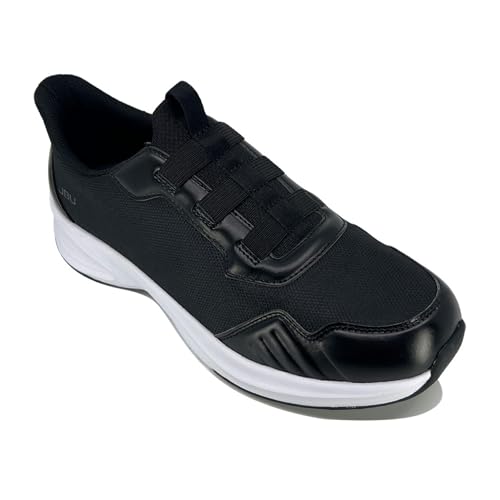 Jambu Men's Dash Easy-Wear Slip-On, Soft Knit and Nubuck Construction, Removable Relax Foam Insoles, Comfort Rocker Bottom