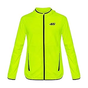 Vr46 Core Imperméable Core Veste, Jaune Fluo, XS Homme