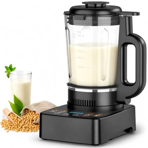 Blender Chauffant 1200W, Mixeur Multifonction avec 1.65L Bol en Verre | Blender Chaud et Froid, 7 Programmes Fonction Autonettoyage,Lames Inox, Pour Soupes Veloutees, Confitures et Smoothies