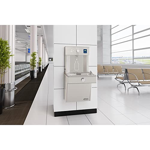 Elkay VRCTLRDDWSK EZH2O ADA Wall Mount Bi-Level Drinking Fountain and Bottle Filling Station with Vandal Resistant Bubbler and Lower Right Fountain - N/A