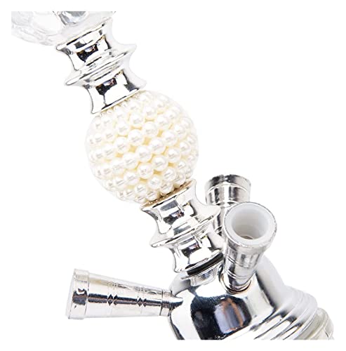 INKMEX Wasserpfeife Arabische Wasserpfeife Multi-Rohr DREI-Rohr-Kristallglas-Bongs Geschenke for Männer und Frauen… – Bild 5