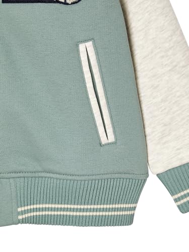 Sweat garçon molleton style teddy Vertbaudet veste d'automne à badge - 3