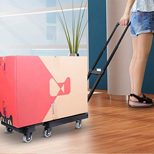 Przenośny składany wózek na zakupy, chowany podwozie, lekki, obsługuje 30 kg, idealny do artykułów spożywczych, pralni i transportu domowego, łatwy w użyciu