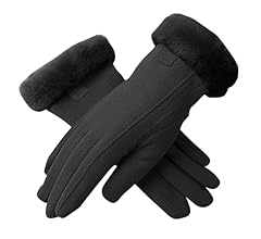 Amazon | [AMOVO] 2024年ファー手袋 手袋 レディース