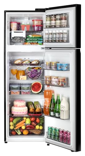 Image of LG 272 L, 2 Star, Convertible, Smart Inverter, Frost-Free Double Door Refrigerator with Multi Air Flow Cooling Technology (GL-S312SESX, Ebony Sheen, 2026 Model)