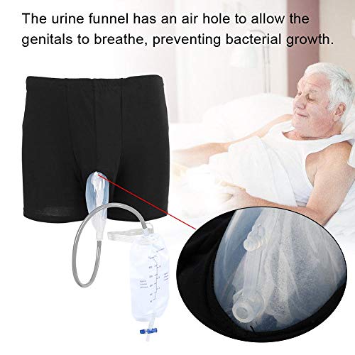 Urine Bag, Wearable Incontinence Pants For Men Urinal System With Collection Bag Portable Leak Proof Leg Pee Catheter Holder Male Urinal Bag Pee Bag For Elder #TOP4