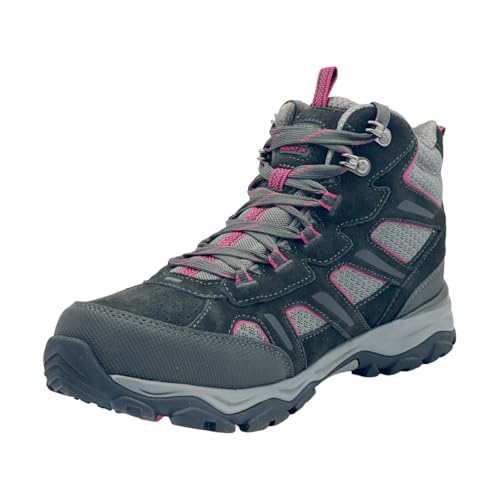 Karrimor Womens Mountain Mid Top Ladies Walking Boots Breathable Waterproof Black/Pink 6.5 - 3