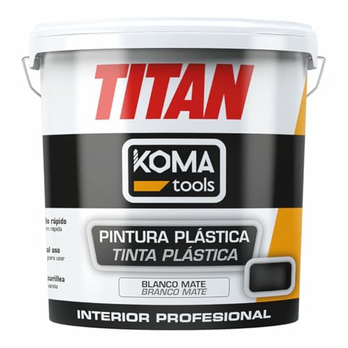 Koma Tools Pintura plástica Titan Blanco 5 kg - Marca EAN: 8425998253009