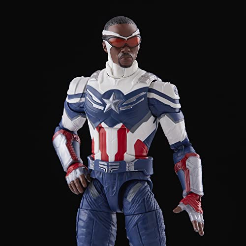 Marvel Legends Series Captain America 2-Pack Steve Rogers And Sam Wilson Mcu 6-Inch Figures, 7 Accessories #TOP4