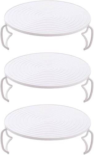 Cabilock 3 unids microondas placa apilador plástico multifuncional microondas rack bandeja con mango accesorios de equipo de cocina