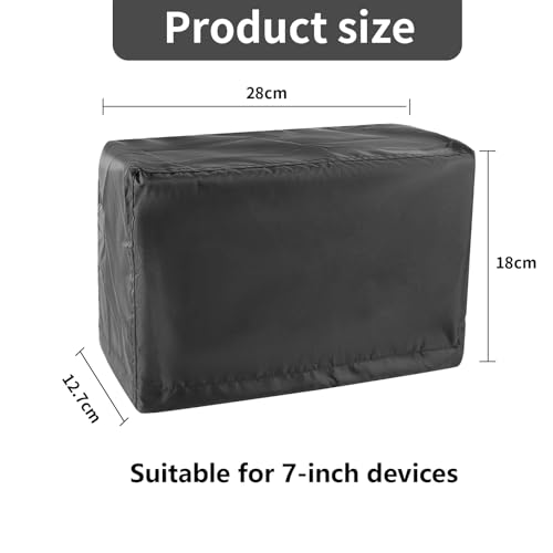 Image of Fishfinder Cover 3-10in,Depth Finder Oxford Fabric Waterproof Protection Accessories,for Hummingbird Lowrance Models,Protects Your Screen and Device from Sun Adverse Weather Damage Fishing