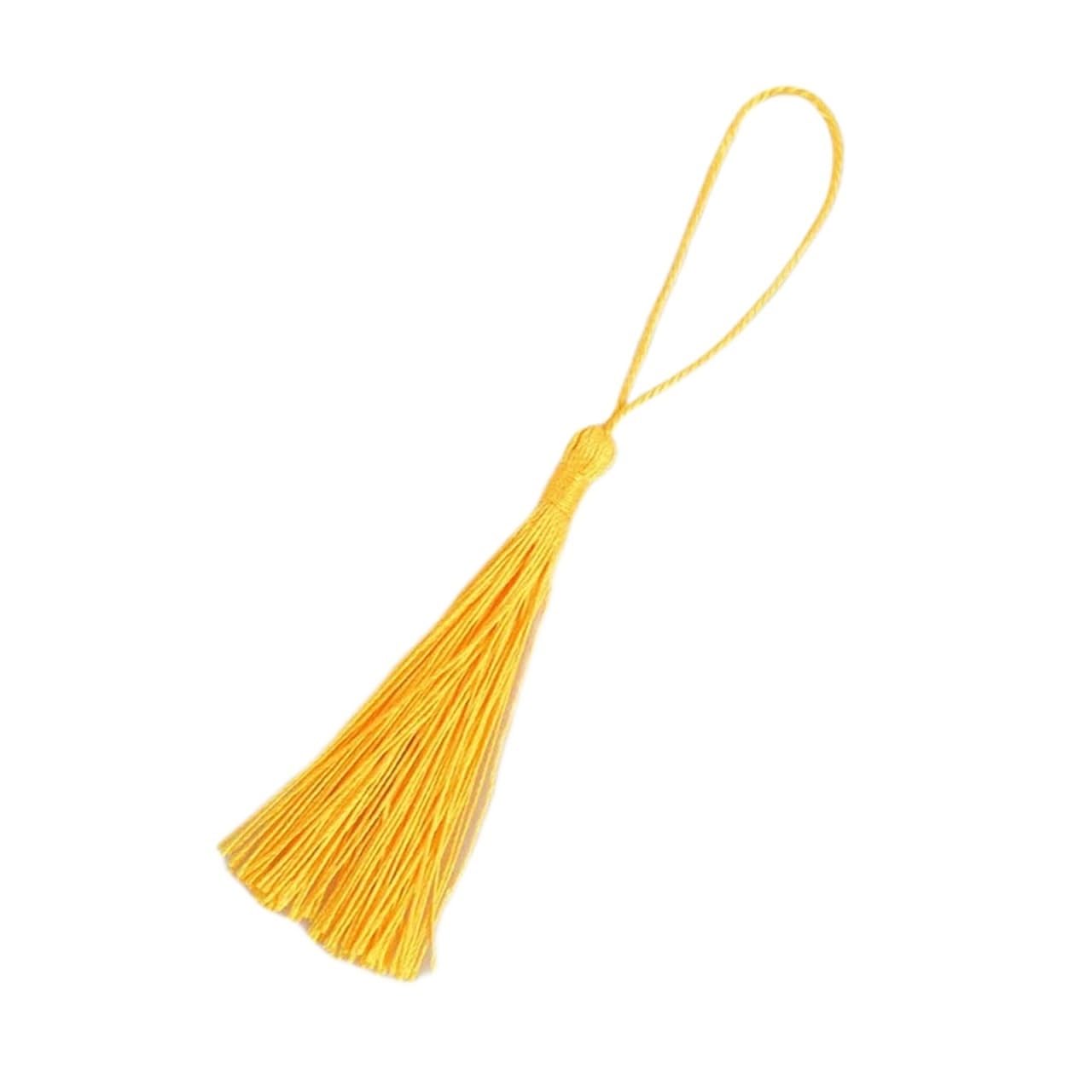 Mini Tassels for Crafts 50Pcs 13cm Hanging Rope Silk Tassel Fringe For Jewelry Making DIY Key Chain Earring Hooks Pendant Decoration Tassels(22)