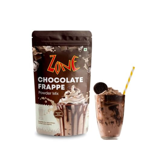 Image of Zone Chocolate Frappe Powder | Premium Cafe-Style Frappe Base for Cold Coffees, Milkshakes, Mochas, Iced Coffees & Desserts | Smooth & Creamy Instant Mix | 1kg Pack - More Servings, Perfect For Cafe Restaurants & Professional Use