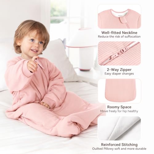 Image of BubblePanda Rayon Made from Bamboo Sleep Sack 0-6 Months 1.5 Tog Newborn