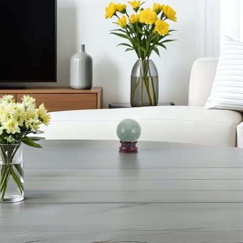 Bola de cristal de amazonita natural TOYANDONA de 4 cm para feng shui 7