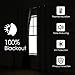 ChrisDowa 100% Blackout Curtains for Bedroom with Black Liner, 2 Thick Layers Total Blackout Thermal Insulated Grommet Window Curtains 63 Inch Length 2 Panels Set (Light Grey, 42 x 63 Inch)