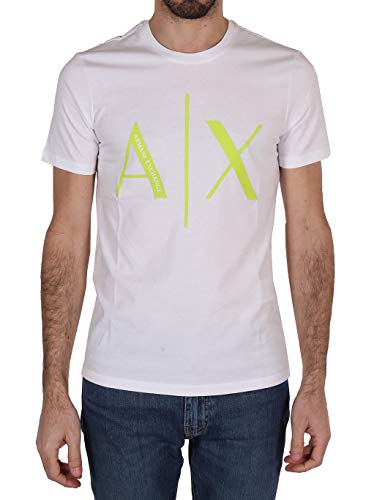 T-shirt blanc Armani Exchange XS Homme en jersey de coton
