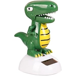 Green Solar Powered Dancing Dinosaur,Decoration Gift,Swinging Dancer Toy,No Battery Required,Desk and Dashboard Decor Home Decor Birthday Gifts Solar Power Kits