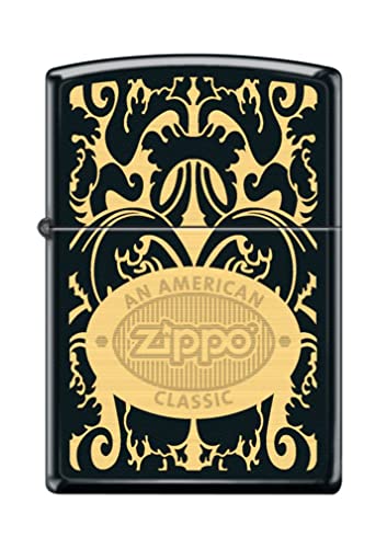 Encendedor Zippo Logo Clásico Negro Mate