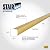 M-D Building Products 79020 Fluted 1-1/8-Inch by 1-1/8-Inch by 36-Inch Stair Edging, Satin Brass