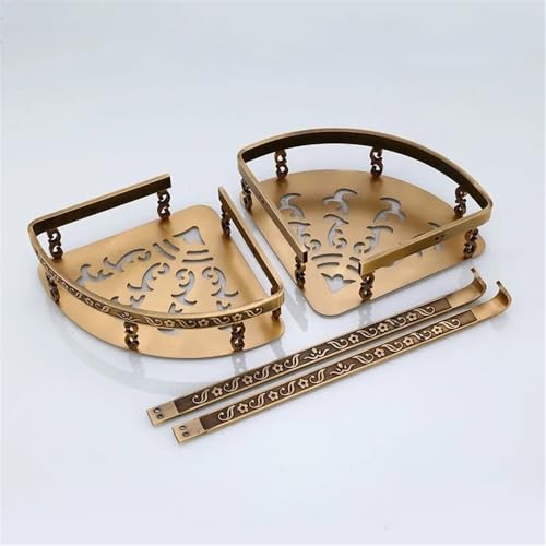 Étagère de douche d'angle pour optimiser le rangement des flacons