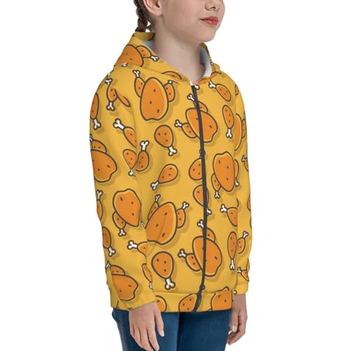 Colorful Duck Kid Hoodies Boys Zip Up Sweatshirts Girls Pullover with Pocket4