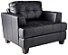 Coaster Home Furnishings Samuel Chair Black Performance Faux Leather Polyurethane Cappuccino Brown
