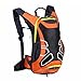 Produktbild 15 Liter Fahrradrucksack mit Helmhalterung, leichter Ski-Rucksack, kleine Fahrrad-Rucksäcke für Outdoor-Wandern, Skifahren, Trekking, Camping Orange