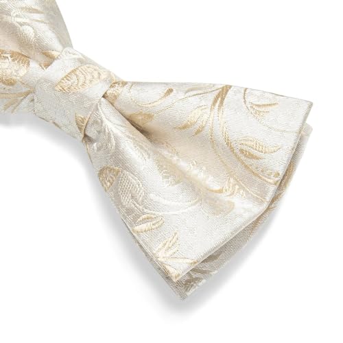 Set de corbata de moño y pañuelo de seda miniatura 7